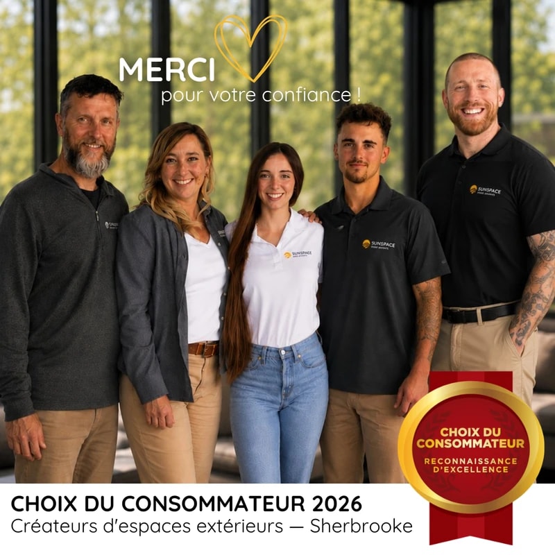 L'équipe familiale de Sher Auvents à Sherbrooke